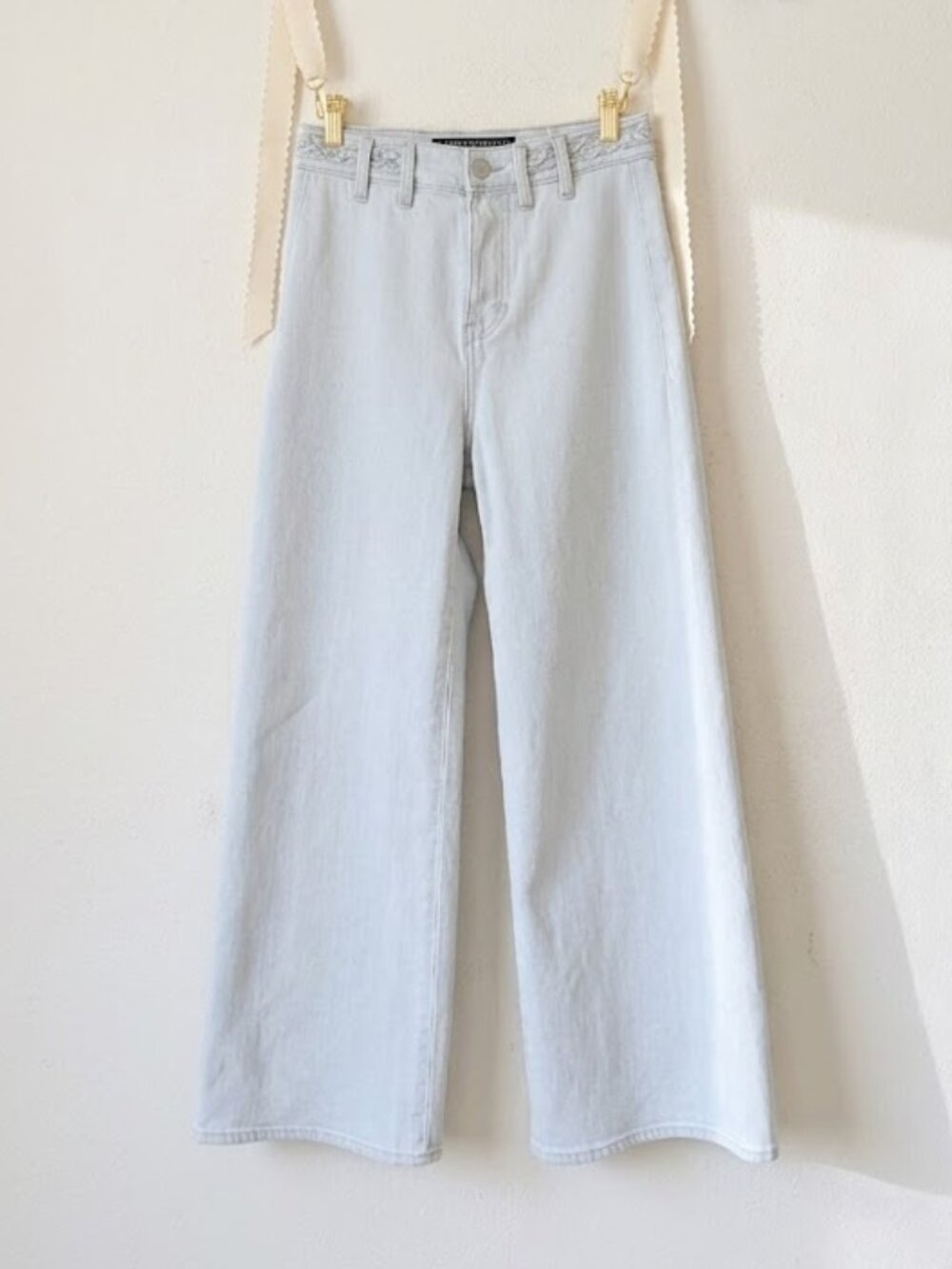 Veronica Beard Grant Wide Leg Extra High Rise Jeans Aspen 25